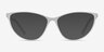 Harvest Matte Clear PlasticEyeglass Frames from EyeBuyDirect, with Tinted Lenses