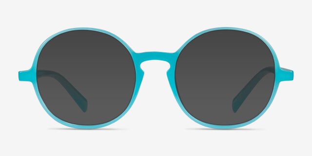 Nocturnal Blue PlasticEyeglass Frames from EyeBuyDirect, with Tinted Lenses