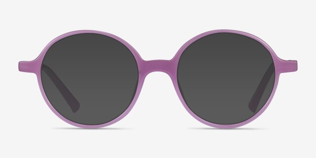 Supermoon Purple PlasticEyeglass Frames from EyeBuyDirect, with Tinted Lenses
