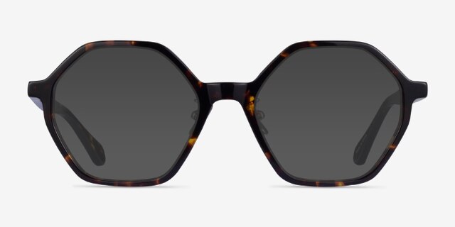 Aldridge Tortoise AcetateEyeglass Frames from EyeBuyDirect, with Tinted Lenses