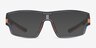 Weld Clear Gray Orange PlasticEyeglass Frames from EyeBuyDirect, with Tinted Lenses