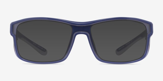 Molten Navy Gray PlasticEyeglass Frames from EyeBuyDirect, with Tinted Lenses