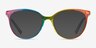 Positivity Rainbow PlasticEyeglass Frames from EyeBuyDirect, with Tinted Lenses