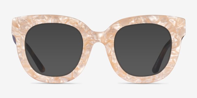 Astra Champagne Tortoise AcetateEyeglass Frames from EyeBuyDirect, with Tinted Lenses