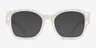 Proxima White AcetateEyeglass Frames from EyeBuyDirect, with Tinted Lenses