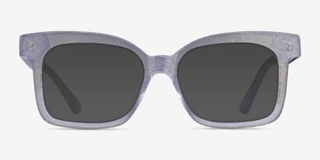 Boheme Shiny Gray AcetateEyeglass Frames from EyeBuyDirect, with Tinted Lenses