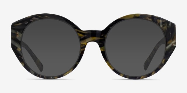 Dara Floral AcetateEyeglass Frames from EyeBuyDirect, with Tinted Lenses