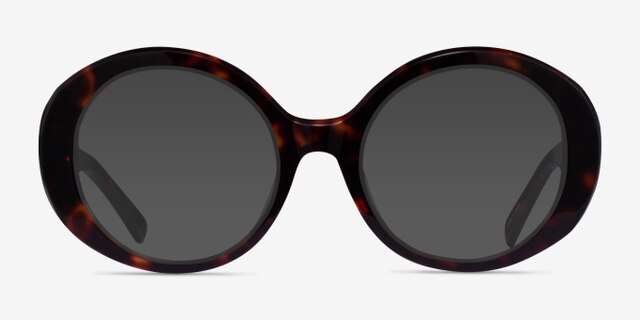 Leda Tortoise AcetateEyeglass Frames from EyeBuyDirect, with Tinted Lenses