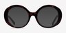 Leda Tortoise AcetateEyeglass Frames from EyeBuyDirect, with Tinted Lenses