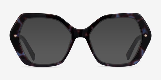 Adira Blue Tortoise AcetateEyeglass Frames from EyeBuyDirect, with Tinted Lenses