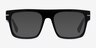 Chet Black AcetateEyeglass Frames from EyeBuyDirect, with Tinted Lenses