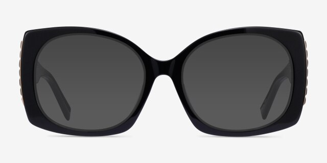 Prawl Black AcetateEyeglass Frames from EyeBuyDirect, with Tinted Lenses