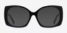 Prawl Black AcetateEyeglass Frames from EyeBuyDirect, with Tinted Lenses