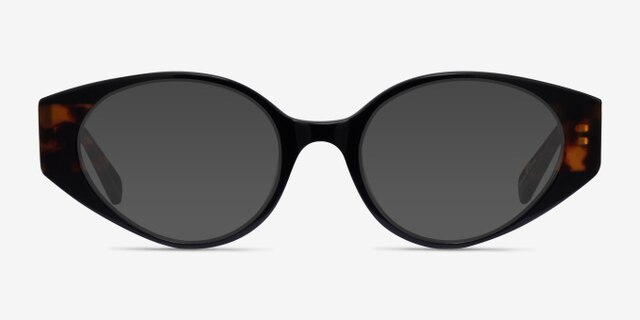 Vesta Black Tortoise AcetateEyeglass Frames from EyeBuyDirect, with Tinted Lenses