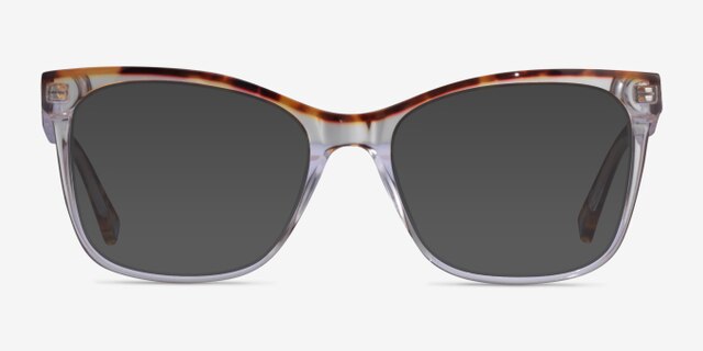 Rima Tortoise Clear AcetateEyeglass Frames from EyeBuyDirect, with Tinted Lenses