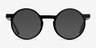 Script Black AcetateEyeglass Frames from EyeBuyDirect, with Tinted Lenses