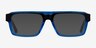 Sid Black Clear Blue AcetateEyeglass Frames from EyeBuyDirect, with Tinted Lenses