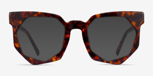 Jewel Tortoise AcetateEyeglass Frames from EyeBuyDirect, with Tinted Lenses