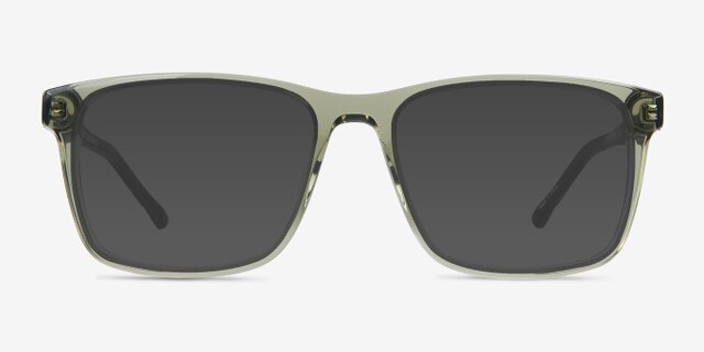 Bet Clear Olive AcetateEyeglass Frames from EyeBuyDirect, with Tinted Lenses