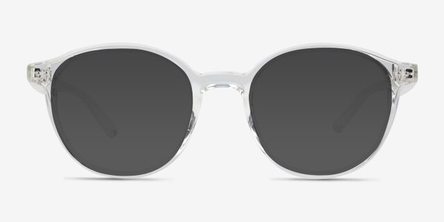 Endorphin Clear PlasticEyeglass Frames from EyeBuyDirect, with Tinted Lenses
