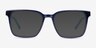 Mod Clear Blue AcetateEyeglass Frames from EyeBuyDirect, with Tinted Lenses