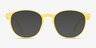 Boss Yellow PlasticEyeglass Frames from EyeBuyDirect, with Tinted Lenses