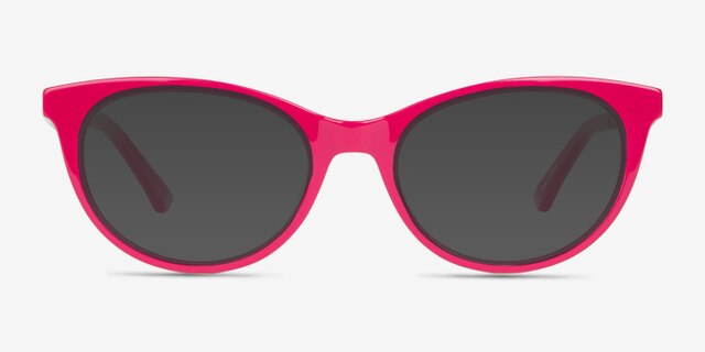Ping Pink AcetateEyeglass Frames from EyeBuyDirect, with Tinted Lenses