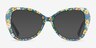 Superbloom Blue Floral AcetateEyeglass Frames from EyeBuyDirect, with Tinted Lenses