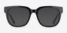 Snapdragon Black Floral AcetateEyeglass Frames from EyeBuyDirect, with Tinted Lenses