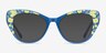 Thistle Blue Floral AcetateEyeglass Frames from EyeBuyDirect, with Tinted Lenses