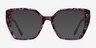 Tulipa Red Floral AcétateMontures de lunettes de vue d'EyeBuyDirect, Avec des Verres Teintés