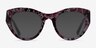 Angelica Red Floral AcetateEyeglass Frames from EyeBuyDirect, with Tinted Lenses