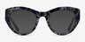 Angelica Purple Floral AcetateEyeglass Frames from EyeBuyDirect, with Tinted Lenses
