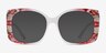 Amaryllis Red Floral Nude AcetateEyeglass Frames from EyeBuyDirect, with Tinted Lenses