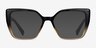 Pierrette Black Clear Brown PlasticEyeglass Frames from EyeBuyDirect, with Tinted Lenses