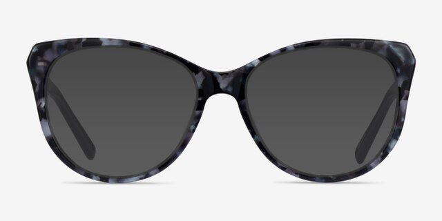 Thalia Gray Tortoise AcetateEyeglass Frames from EyeBuyDirect, with Tinted Lenses