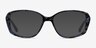 Freya Blue Floral AcetateEyeglass Frames from EyeBuyDirect, with Tinted Lenses
