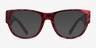 Aine Red Floral AcetateEyeglass Frames from EyeBuyDirect, with Tinted Lenses