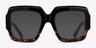 Fira Black Tortoise AcetateEyeglass Frames from EyeBuyDirect, with Tinted Lenses