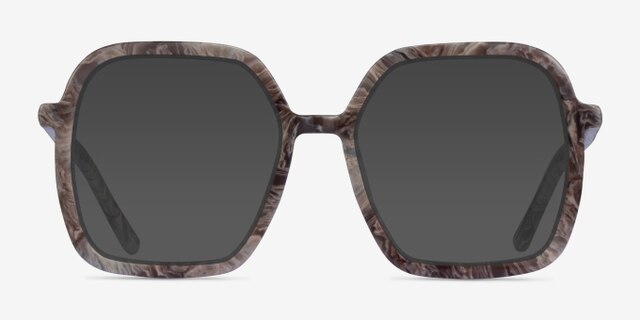 Artemis Gray AcetateEyeglass Frames from EyeBuyDirect, with Tinted Lenses