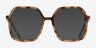 Artemis Brown Striped AcetateEyeglass Frames from EyeBuyDirect, with Tinted Lenses