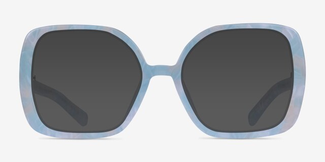 Irene Light Blue AcetateEyeglass Frames from EyeBuyDirect, with Tinted Lenses