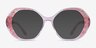 Brigid Pink AcetateEyeglass Frames from EyeBuyDirect, with Tinted Lenses
