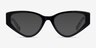 Tia Black AcetateEyeglass Frames from EyeBuyDirect, with Tinted Lenses