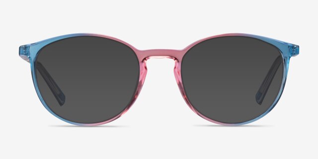 True Rainbow PlasticEyeglass Frames from EyeBuyDirect, with Tinted Lenses