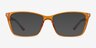 Sunbeam Orange Rainbow PlasticEyeglass Frames from EyeBuyDirect, with Tinted Lenses