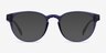 Hawthorne Crystal Dark Blue Eco-friendlyEyeglass Frames from EyeBuyDirect, with Tinted Lenses
