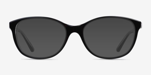 Piper Black AcetateEyeglass Frames from EyeBuyDirect, with Tinted Lenses