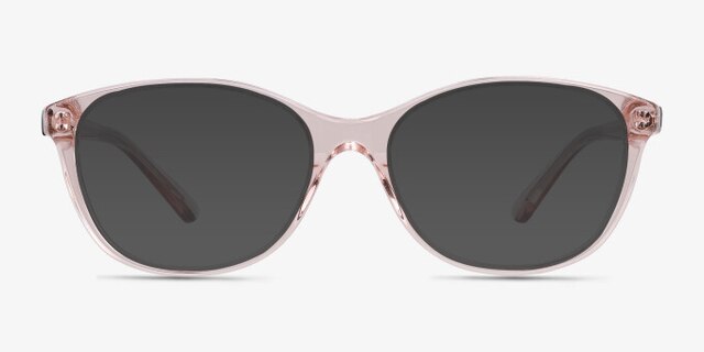 Piper Clear Pink AcetateEyeglass Frames from EyeBuyDirect, with Tinted Lenses