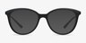 Neely Matte Black PlasticEyeglass Frames from EyeBuyDirect, with Tinted Lenses